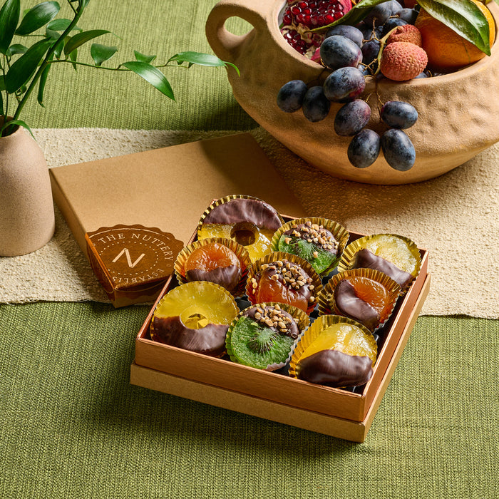Nuttery Tu Bishvat Chocolate Dipped Dried Fruit Gift Box