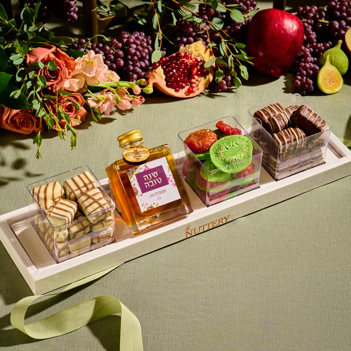 Rosh Hashanah Specialty Tray-Chocolate, Dried Fruit and Honey