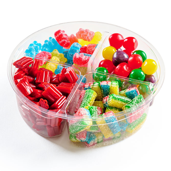PLASTIC 4 SECTION CANDY