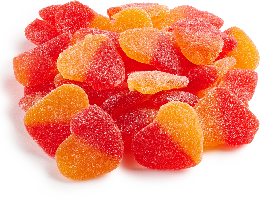 Peach Gummy Hearts