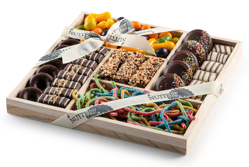 Nuttery Chocolate and Candy 5 Section Gift Tray