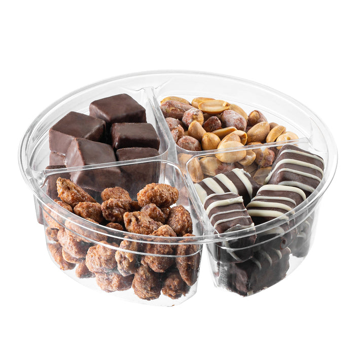 Nuttery Chocolate and Nut Gift Tray-Plastic 4 Section