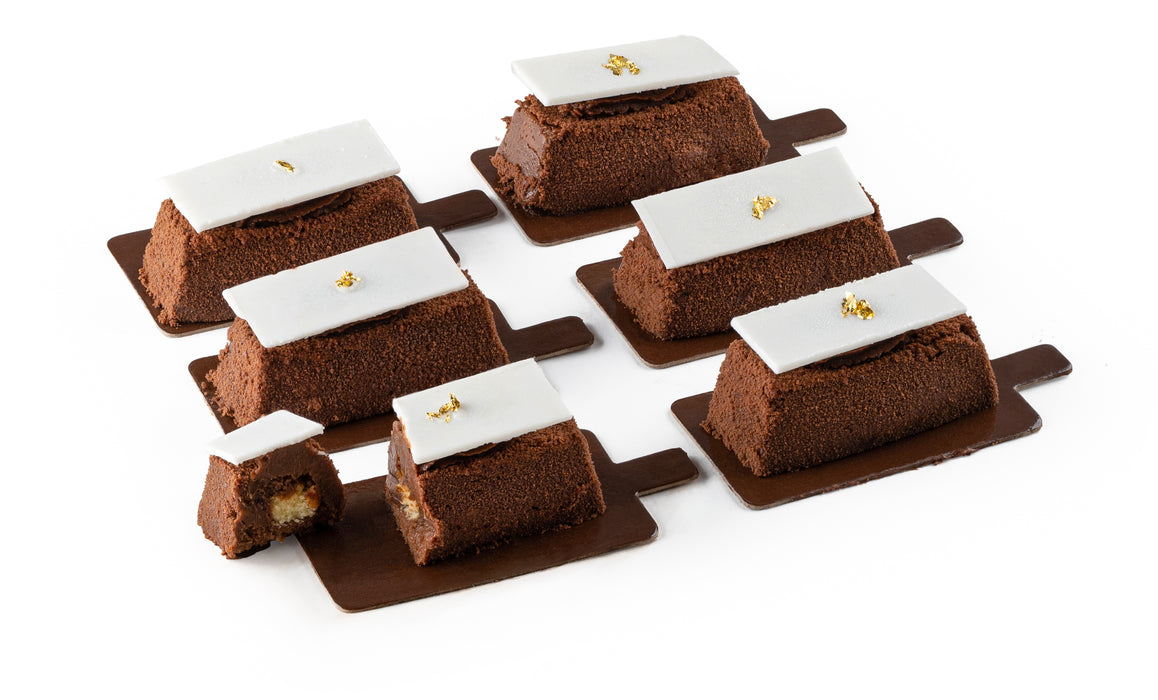 Caramel Chocolate Mousse Mini Logs- Set of 6