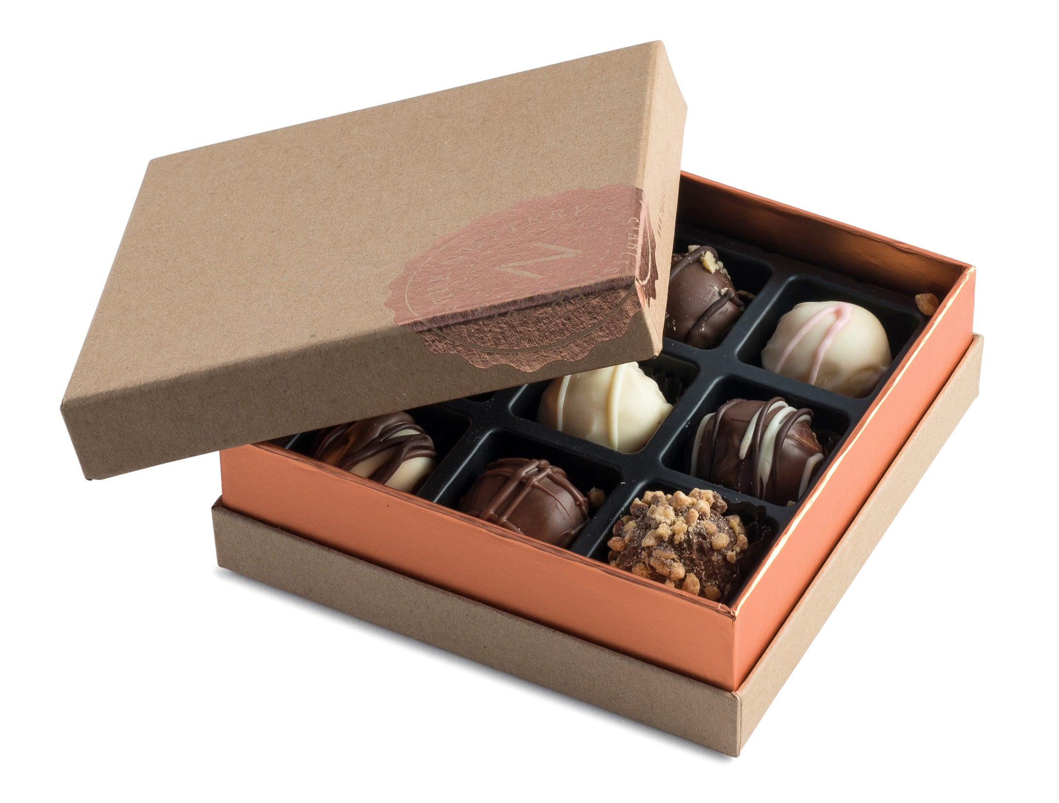 Nuttery- Signature Chocolate Gift Box Of Assortment Milk Chocolates, 9 ...