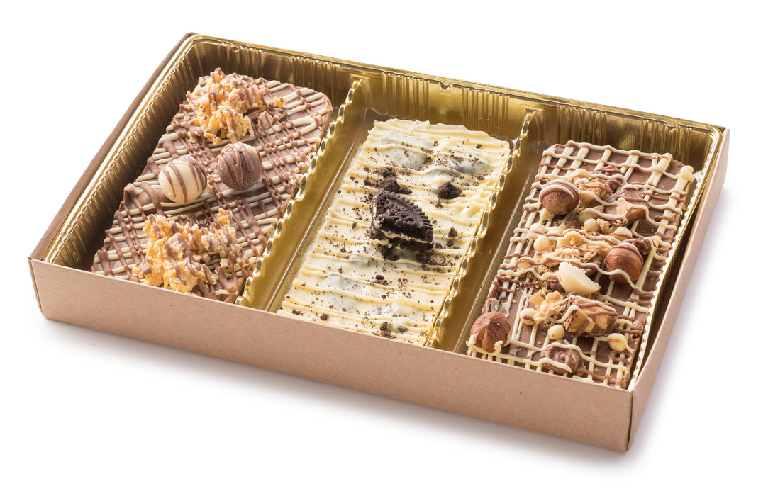 Dairy Chocolate Tart Box – Gourmet Milk & White Chocolate Bark Gift Set