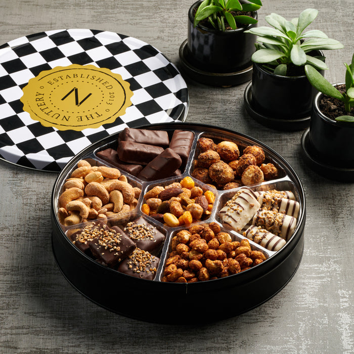 Chocolate and Nut Tin-Large | Nuttery Purim Gift Box