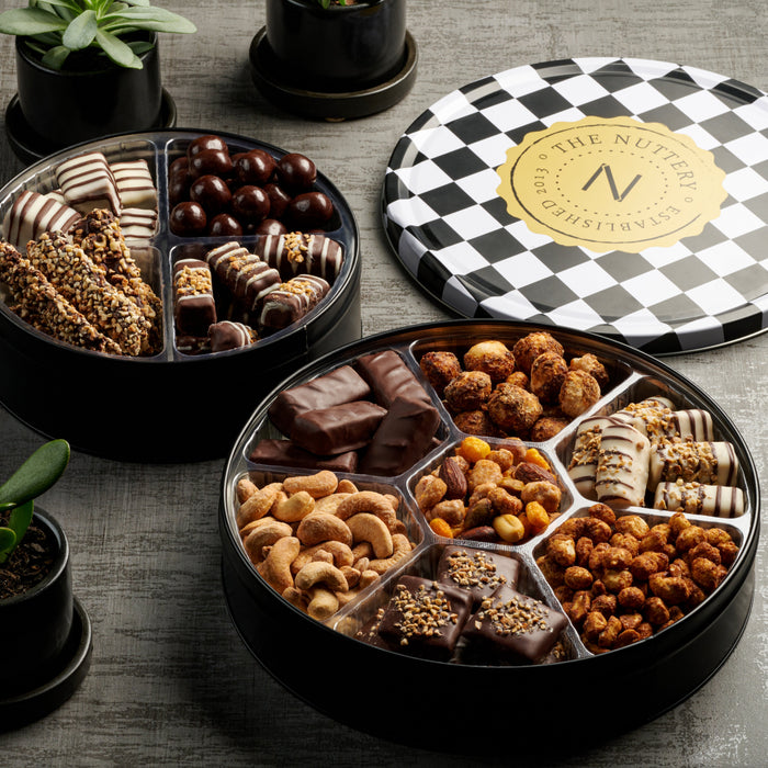 Gourmet Chocolate Tin-Small | Nuttery Purim Gift Box