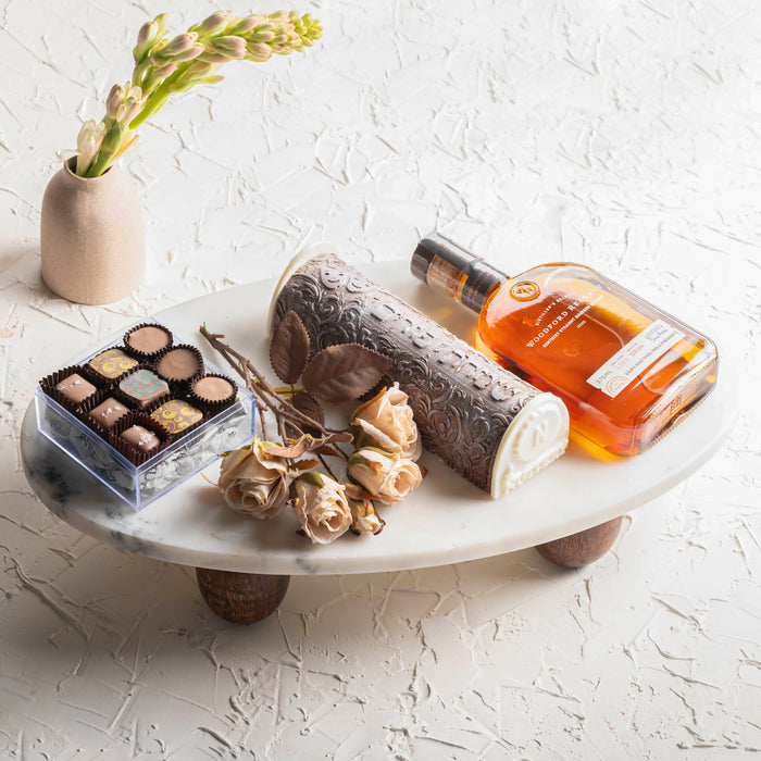 Marble Simchas Purim Gift Tray | Nuttery Kosher Gift