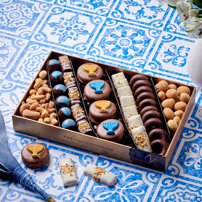 Let's Celebrate Hanukkah Chocolate and Nut tray