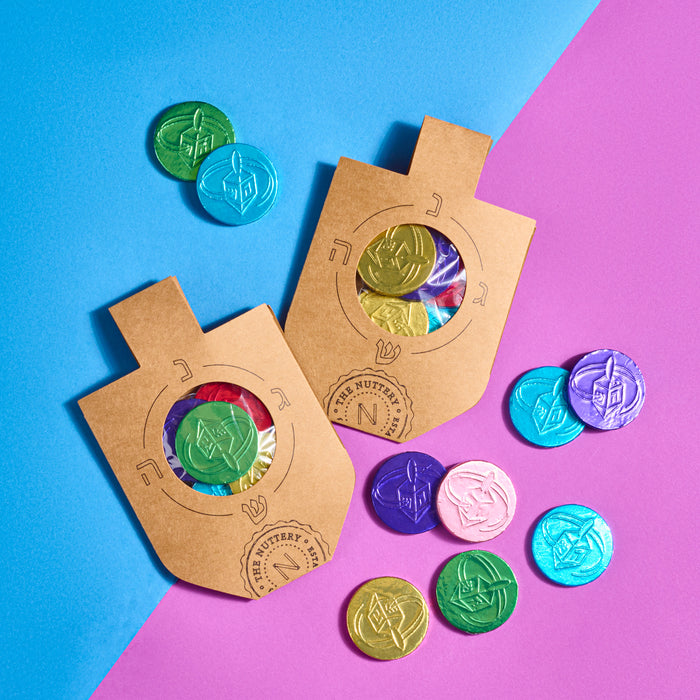 Kids Dreidel Gelt Card