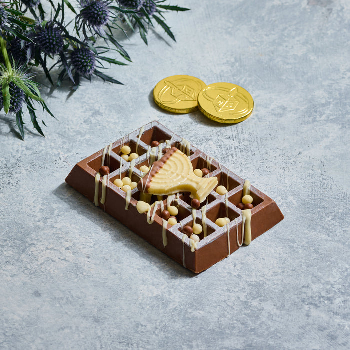 Chanukah Chocolate Waffle-Parve