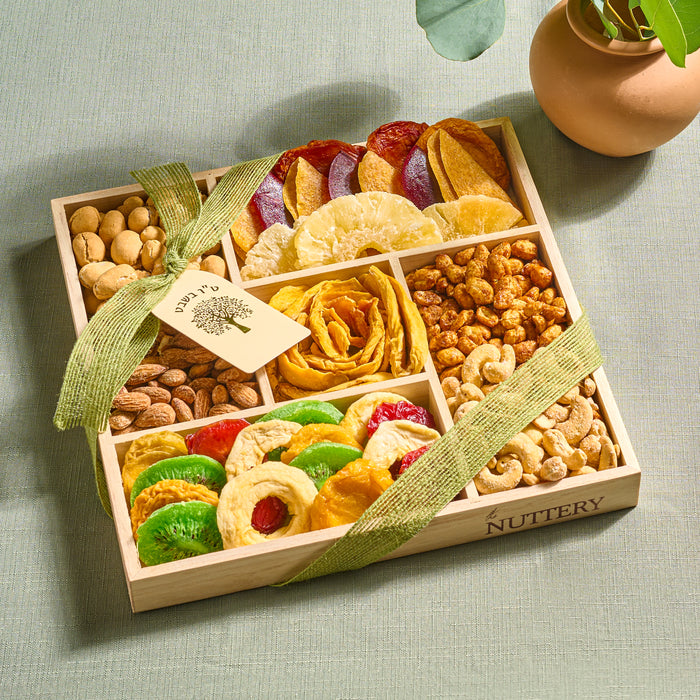 Mango Flower Tray-Tu Bshvat Fruit and Nut Gift