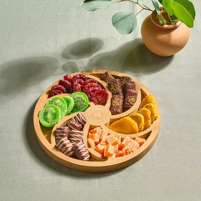 Tu Bshvat Dried Fruit & Chocolate Swirl Tray Small