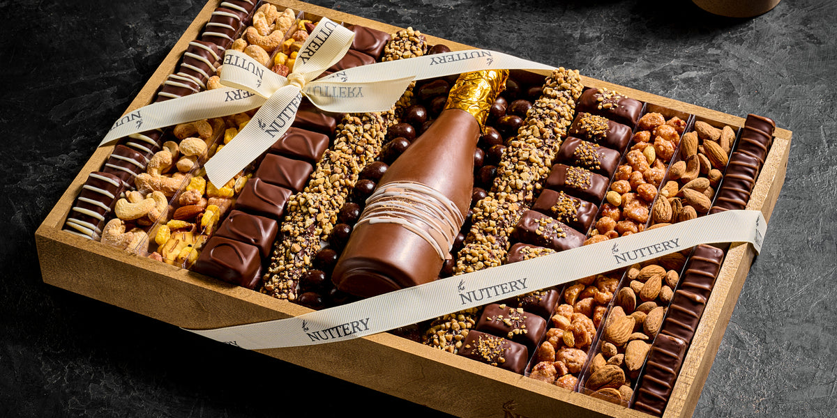 Deluxe Purim Chocolate Tray with Nuts and Treats — The Nuttery