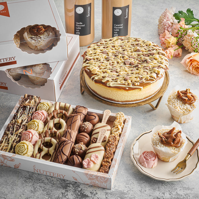 Shavuos Kiddush Package |  Dairy Chocolate Desserts, Ice Coffee, and Cheesecake