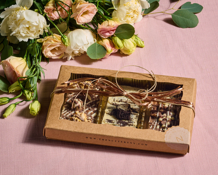 Dairy Chocolate Tart Box – Gourmet Milk & White Chocolate Bark Gift Set