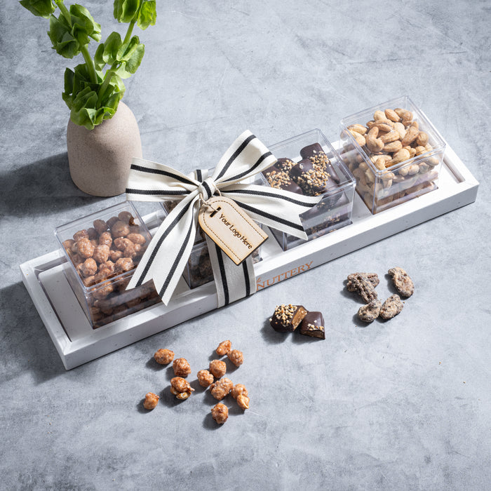 Custom Corporate Gift Box-Gourmet Nuts and Chocolates with your Logo