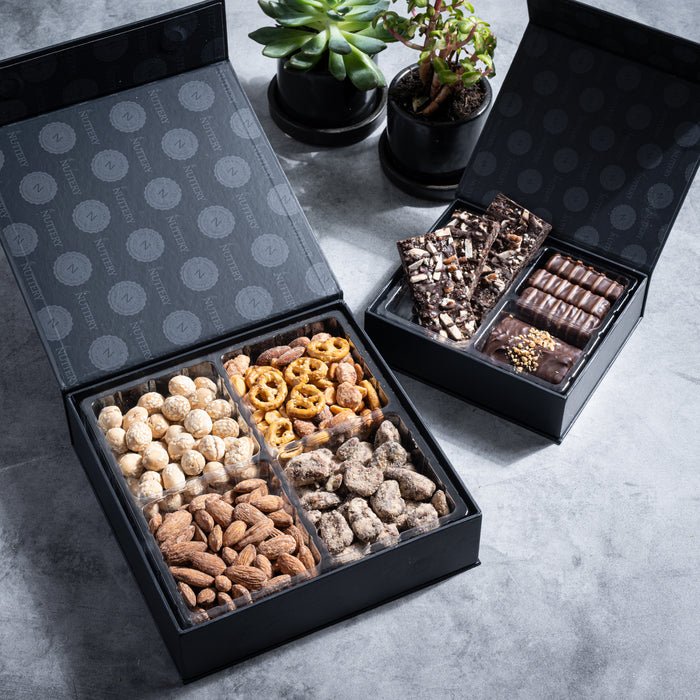 Classic Delight Gift Set – Gourmet Chocolate & Nut Boxes with Custom Logo