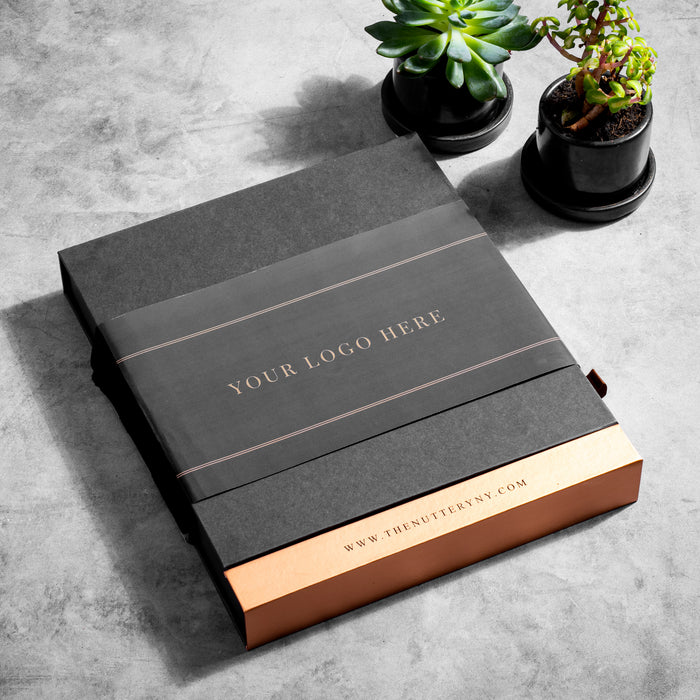 Gourmet Sectional Chocolate & Roasted Nut Gift Box – Corporate & Holiday Gift (Custom Logo Option)