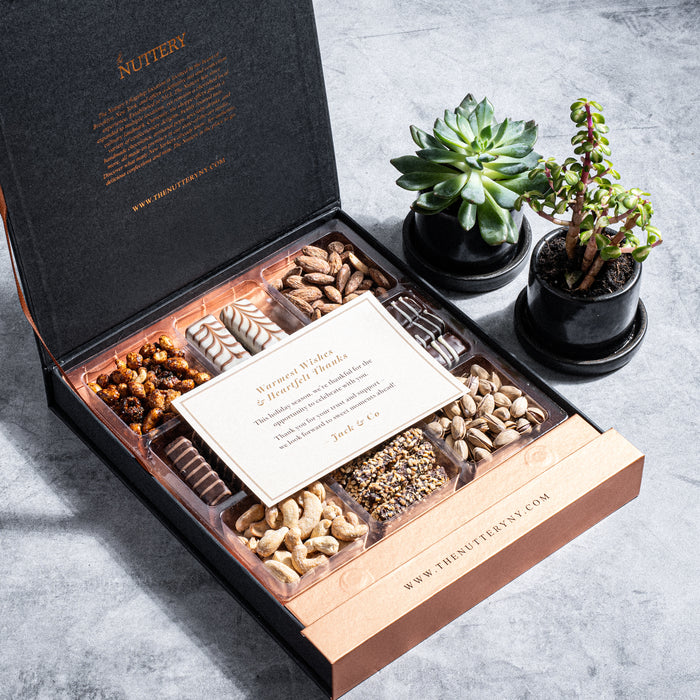 Gourmet Sectional Gift Box – Nuts & Chocolates
