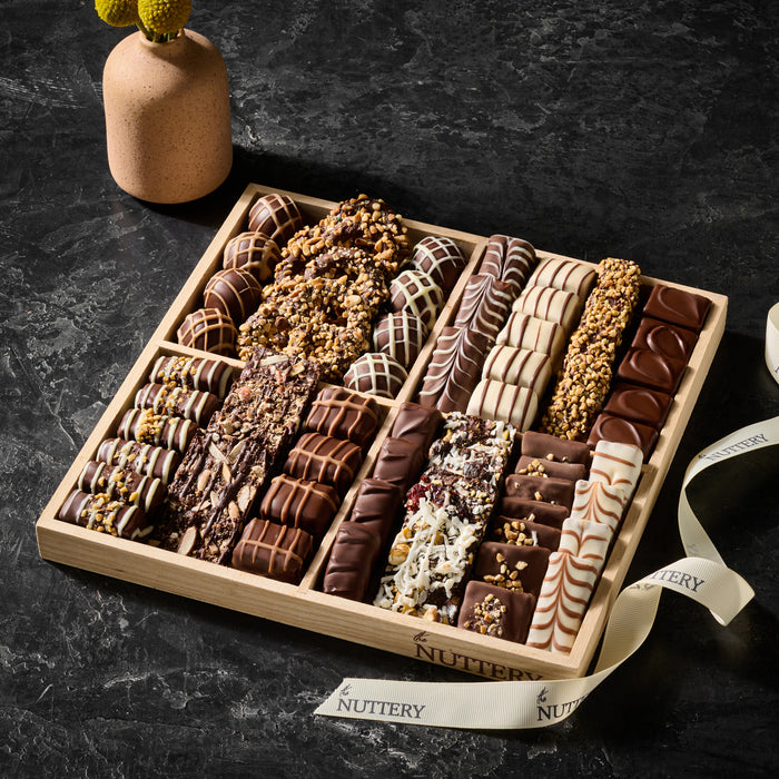 Nuttery Specialty Chocolate 4 Section Gift Tray-Large Size
