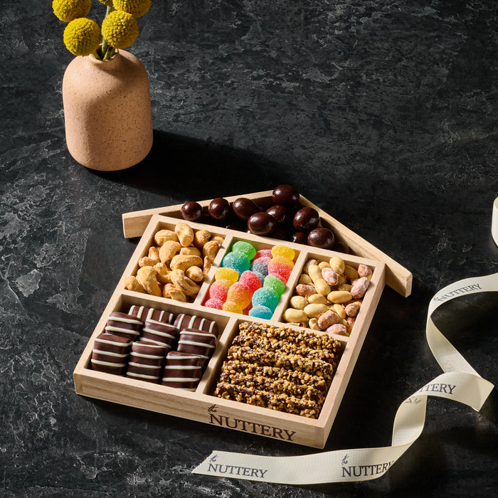 Chocolate, Nuts and Candy House Gift Tray