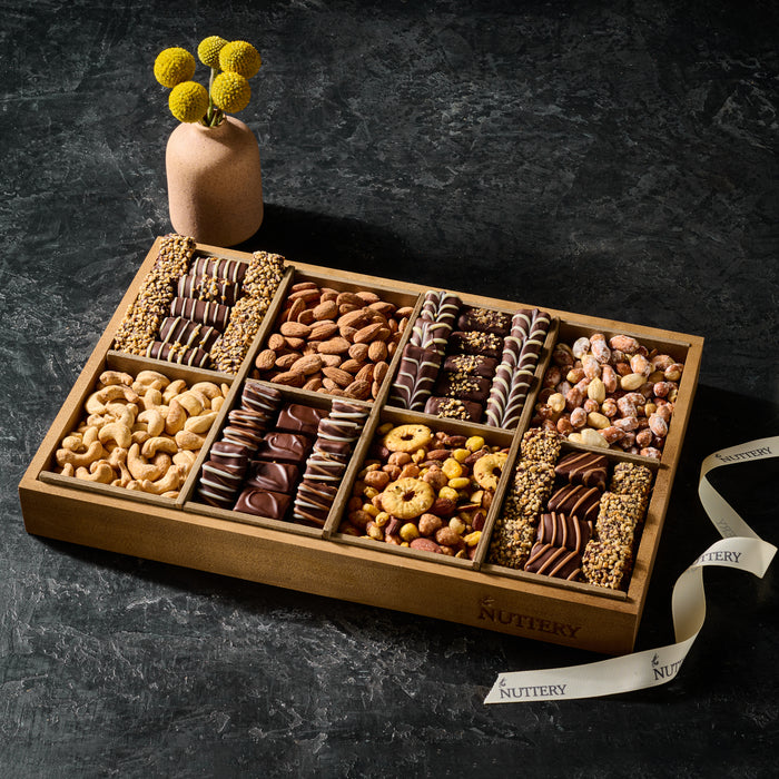 Chocolate and Nut 8 Section Gift Tray | Medium Size