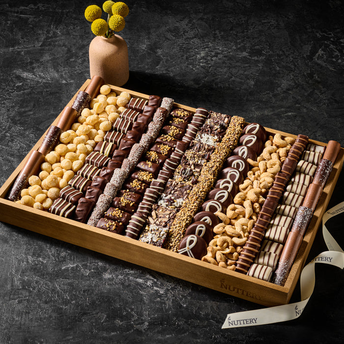 Specialty Chocolate and Nuts Gift Tray | Large