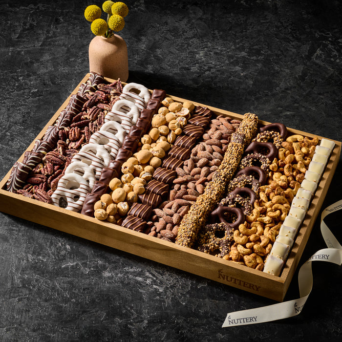 Chocolate Pretzel and Nuts Gift Tray | Large