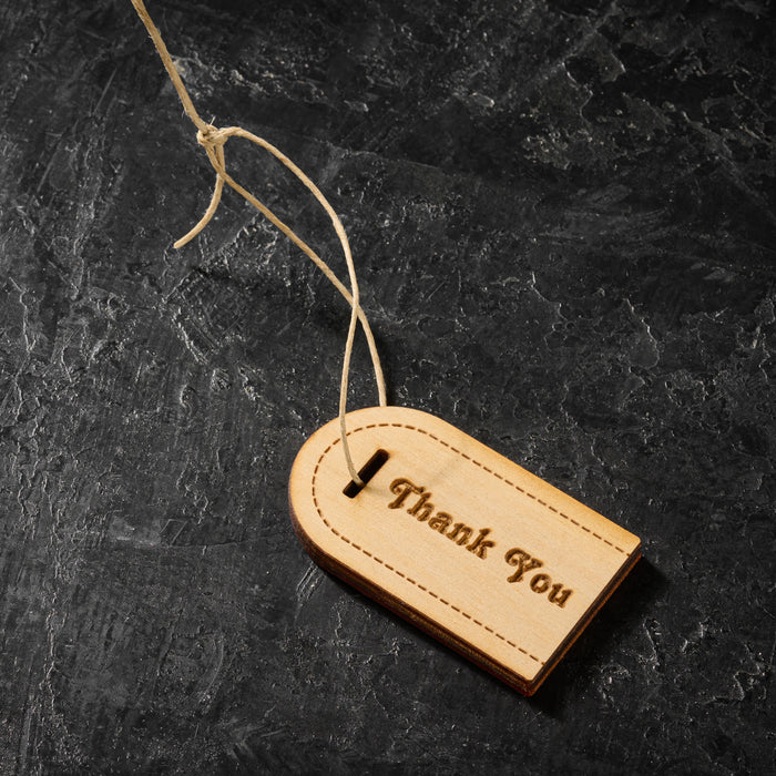 THANK YOU WOODEN TAG