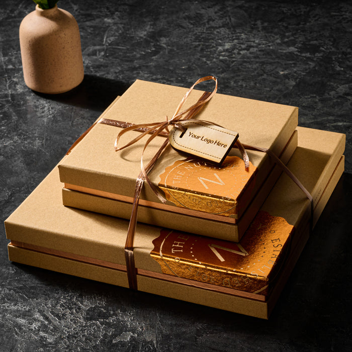 Nuttery Chocolate and Nut Gift Box Tower-Customize your Logo