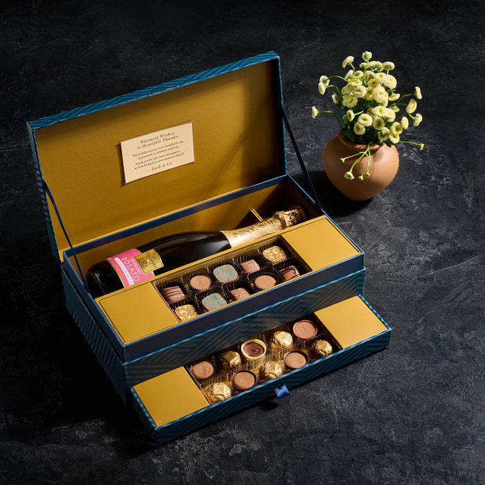 Nuttery Sweet Celebration Chocolate and Wine Gift Box