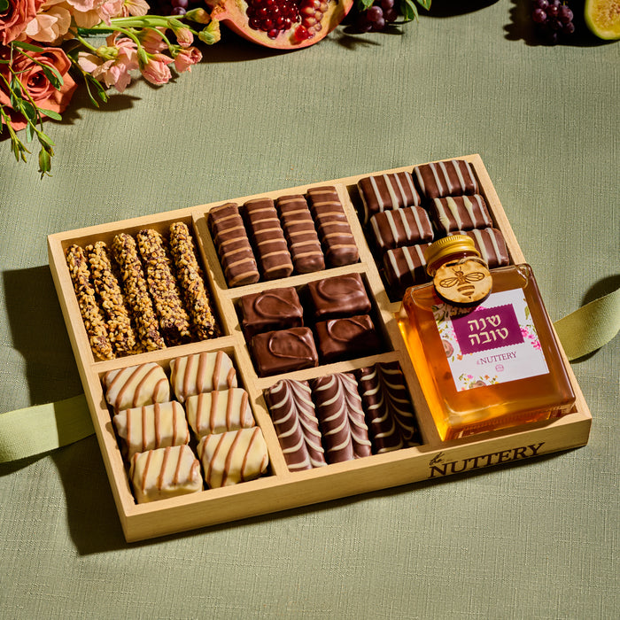 Rosh Hashana 7 Sectional Chocolate Platter