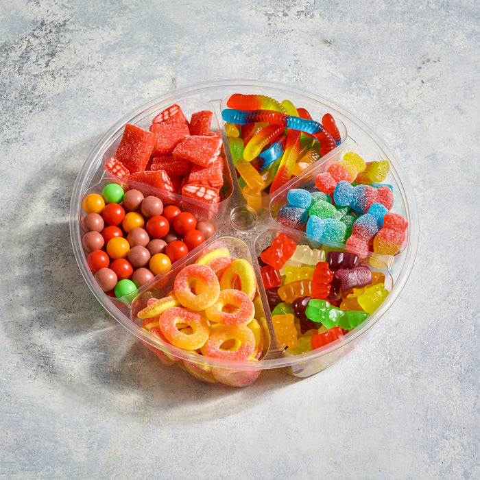 PLASTIC 6 SECTION CANDY