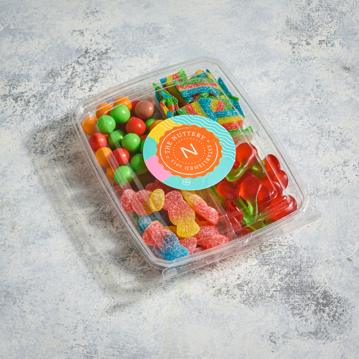 4 SECTION RECTANGLE CANDY PLATTER