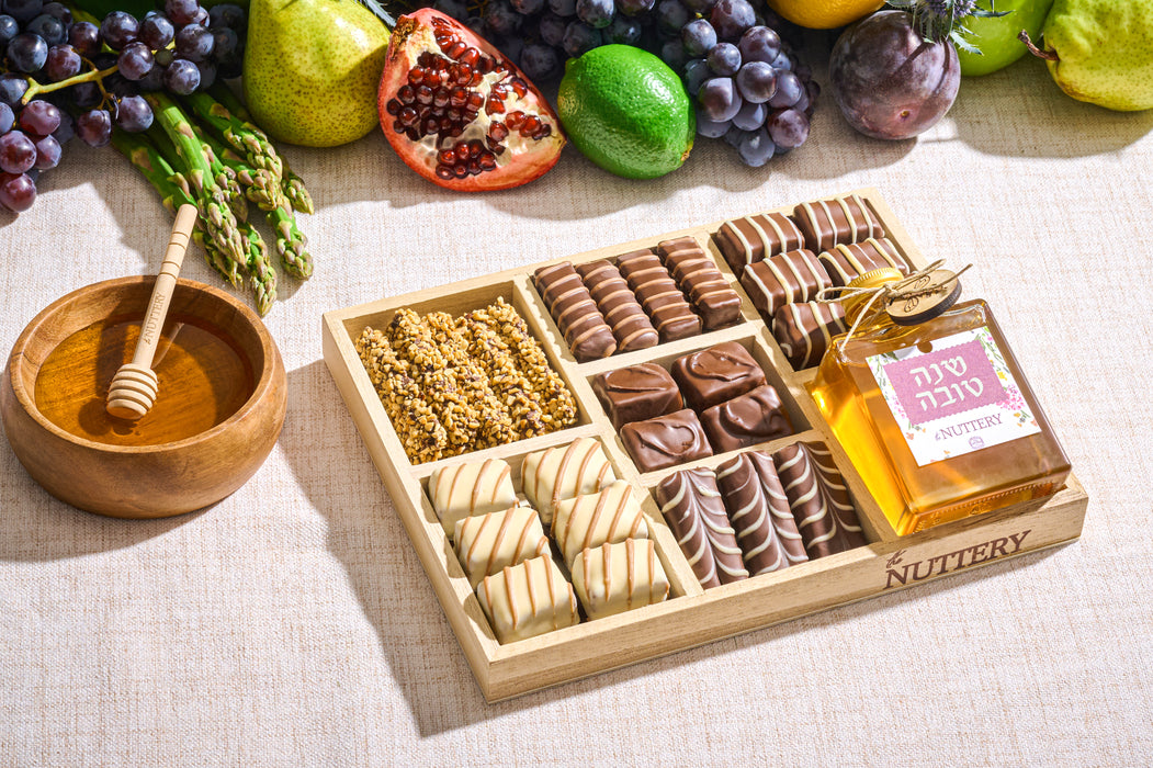 Rosh Hashana 7 Sectional Chocolate Platter