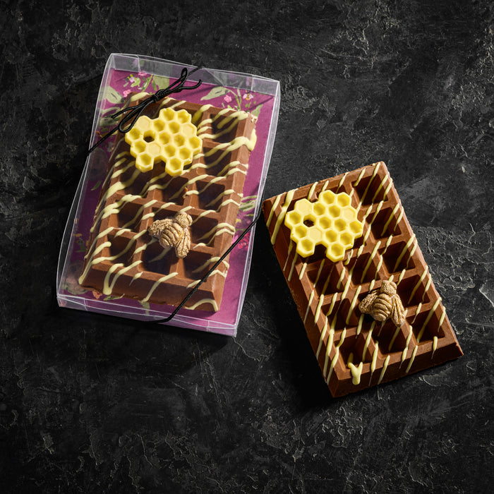 Rosh Hashana Themed Chocolate Waffle