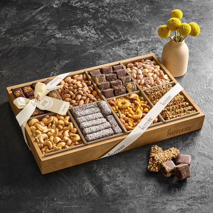 Nuttery Signature Chocolate and Nut Tray | Simchas Purim Gift
