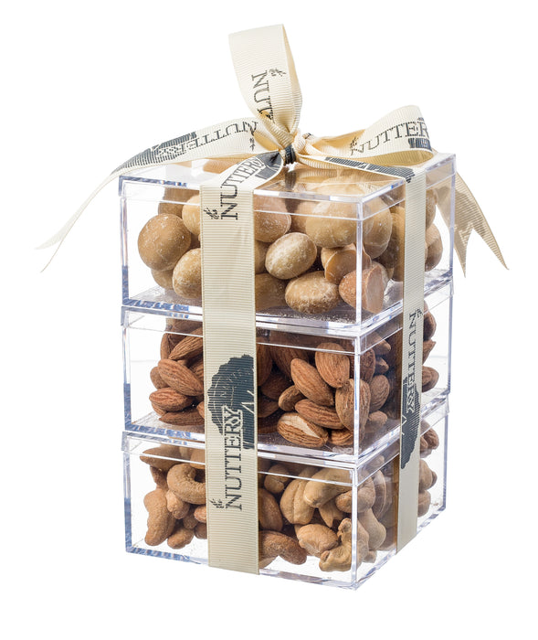 Roasted Nuts Gourmet Gift Tower-3 part