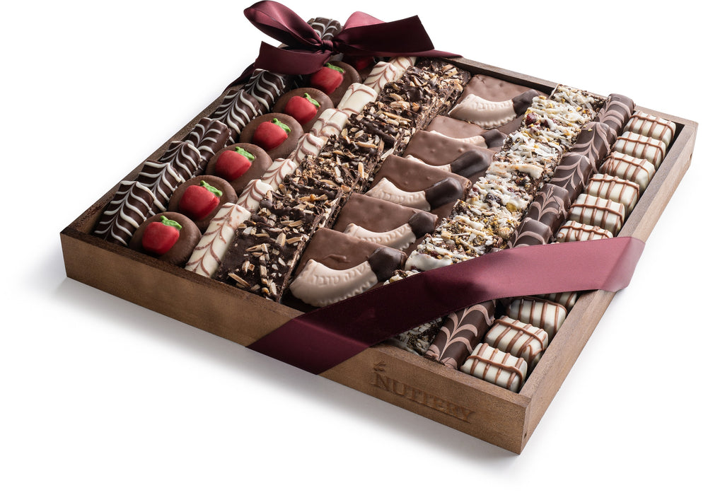 Nuttery Rosh Hashanah Specialty Chocolate Square Gift Platter